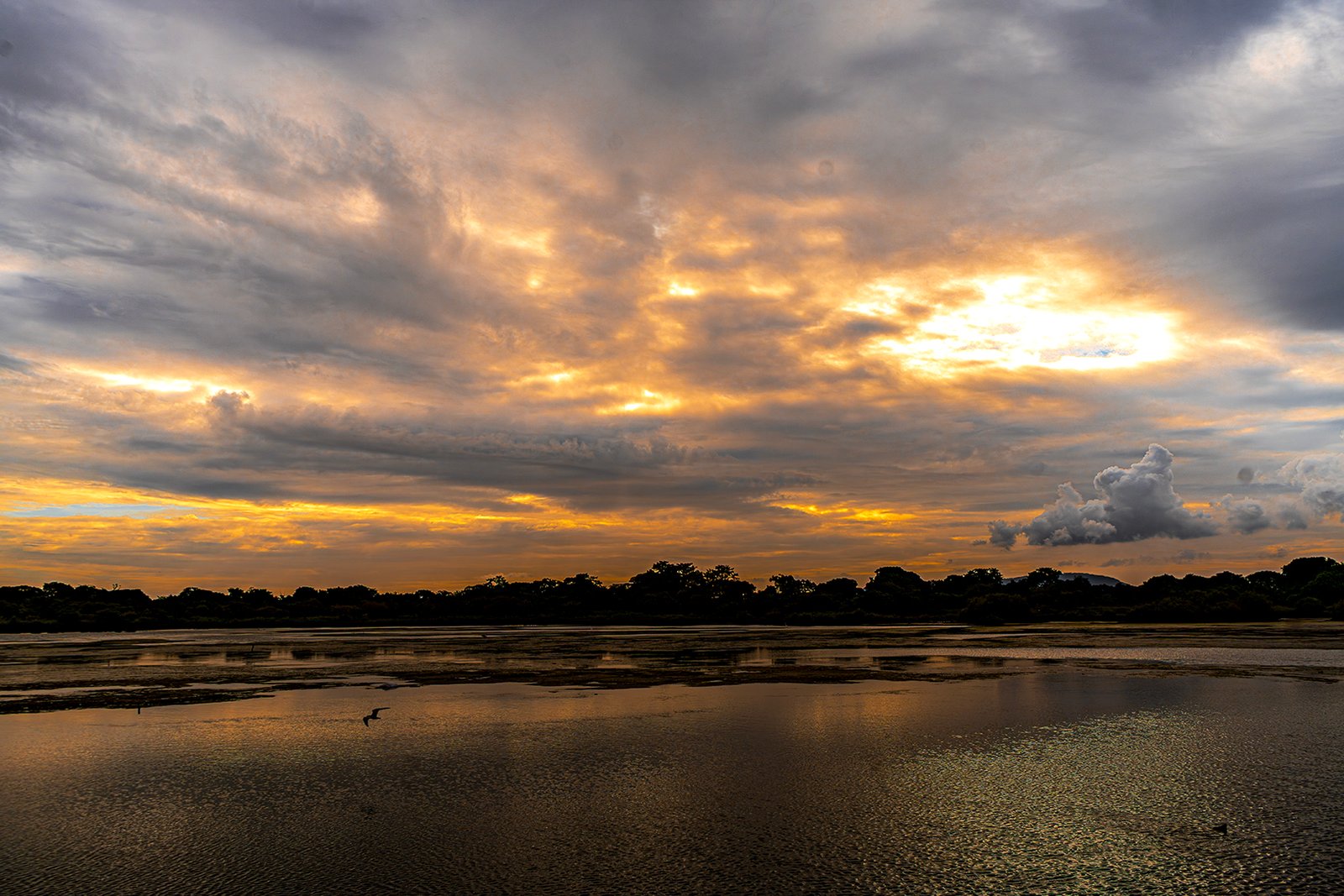 SUNSET DRAMA IN CLOUDY SKY AT T S CHANAKYA